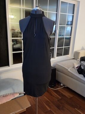 Black Halter Neck Women's Dress